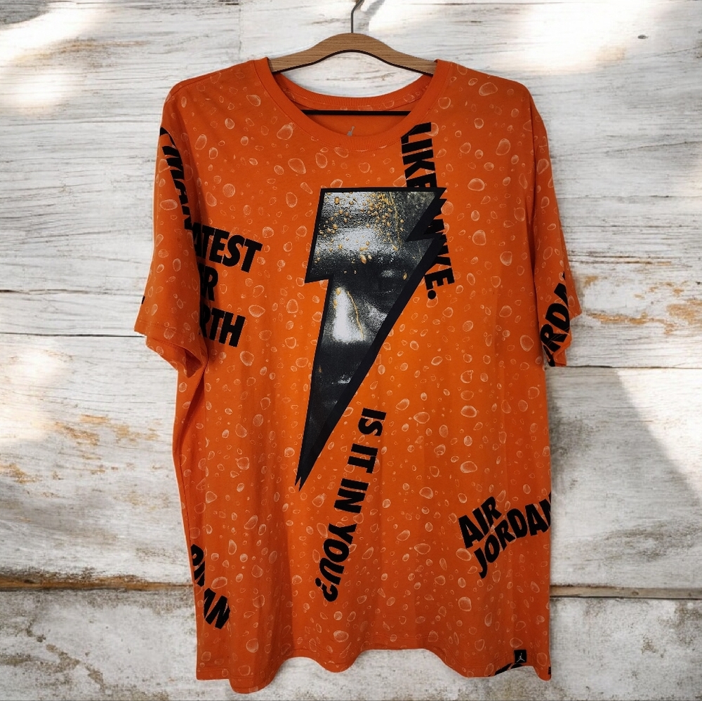 Jordan Orange Graphic Men's Shirt